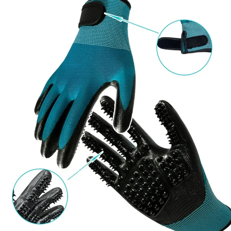 borstel handschoenen van Silicone Voor honden - Ruffy