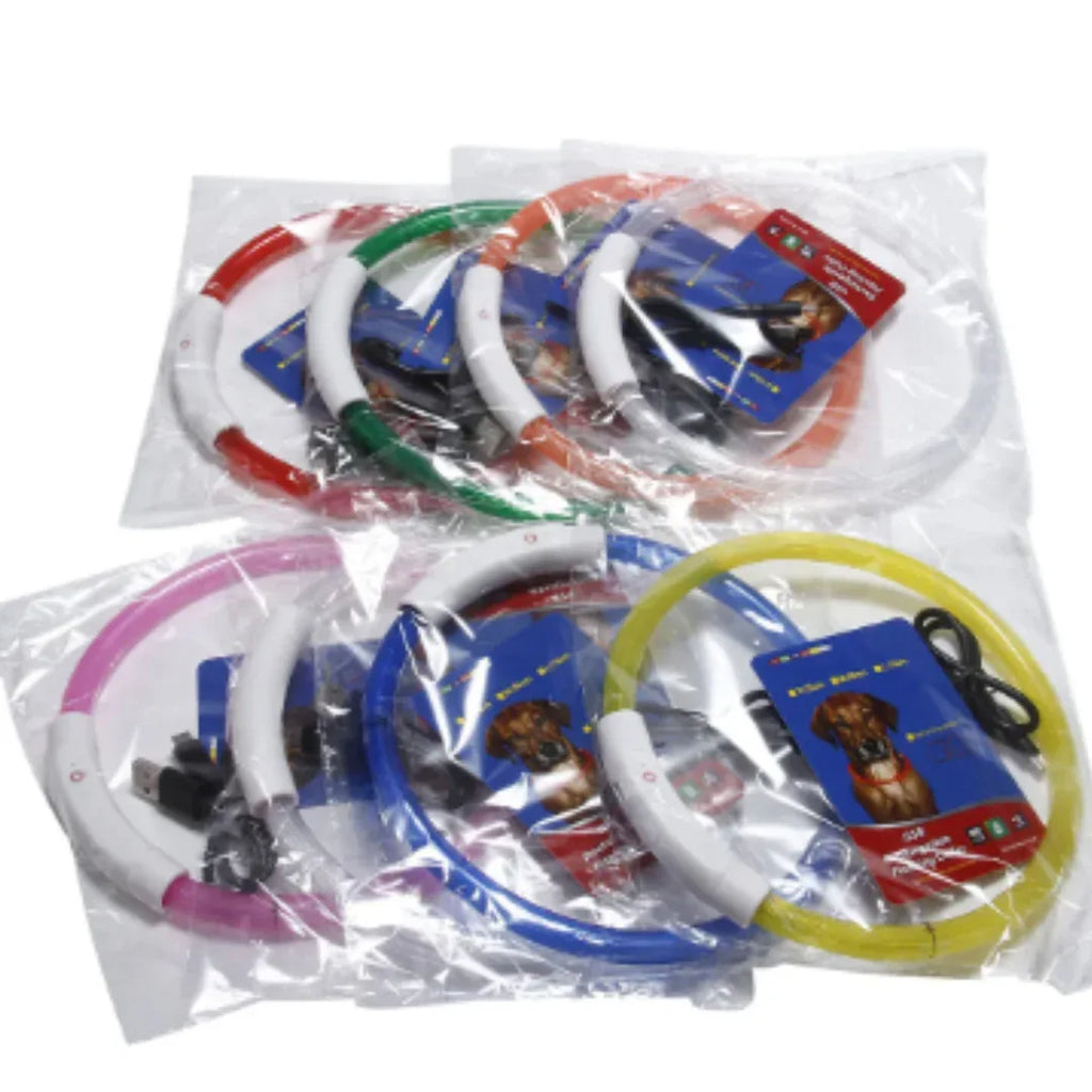 USB Oplaadbare LED Veiligheidshalsband Voor Huisdieren Verhoogde Zichtbaarheid Comfortabel Waterbestendig Lange Batterijduur - Ruffy