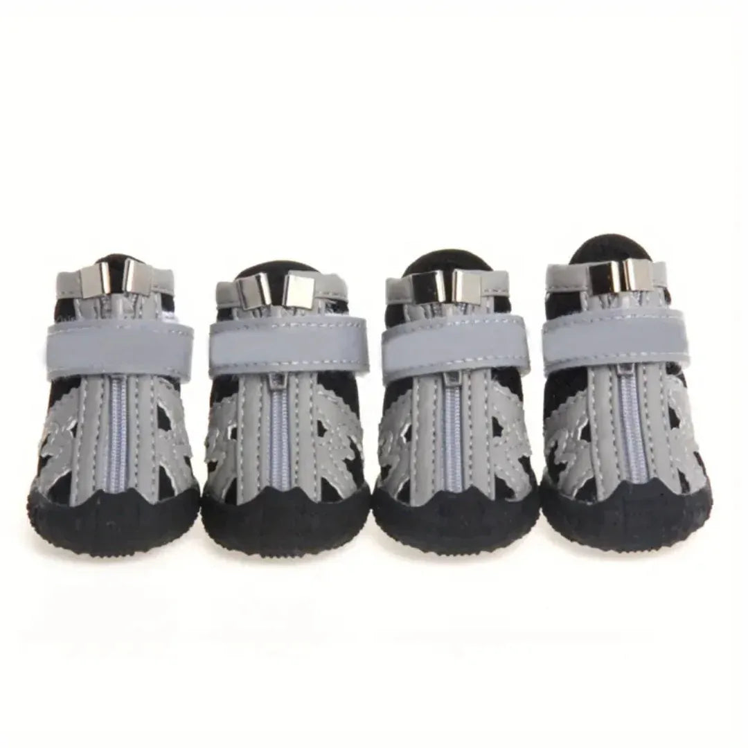 Antislipschoenen Voor Kleine Honden Beschermt Poten Comfortabel Ademende Materialen Veilig Rubber Polyester - Ruffy
