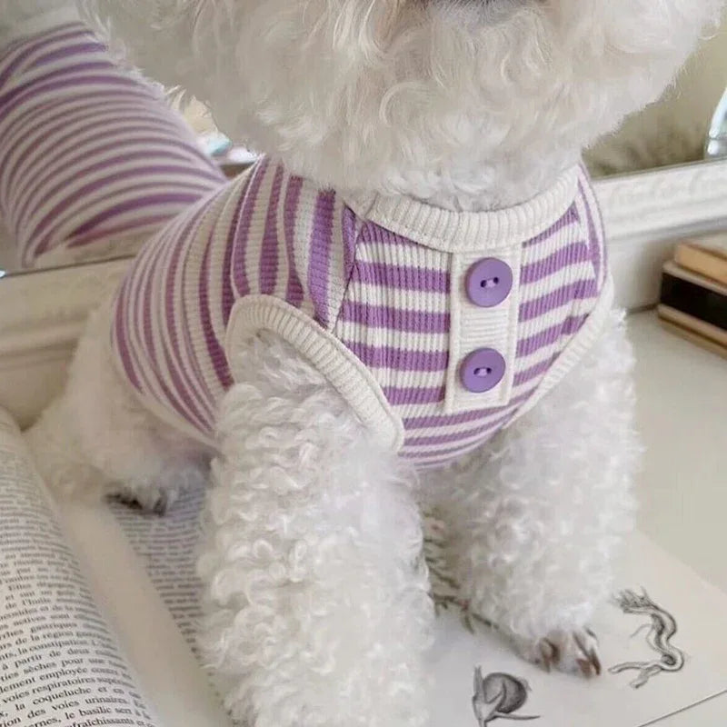 Hond Schattig Gebloemd Zomershirt - Ruffy
