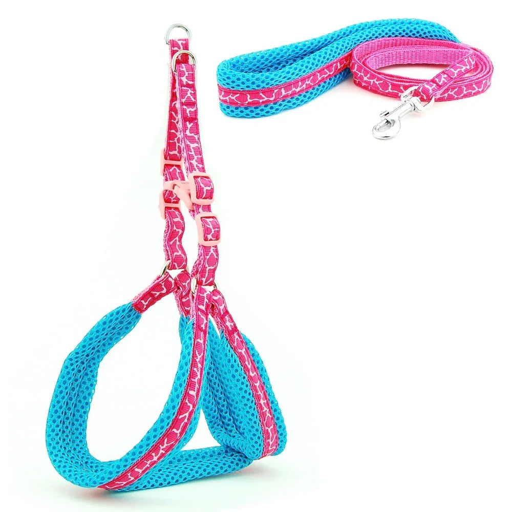 Reflecterend Ademend Mesh Harnas Voor Kleine Honden Veiligheid Comfort Verstelbaar Nylon Zinken Legering Haak - Ruffy