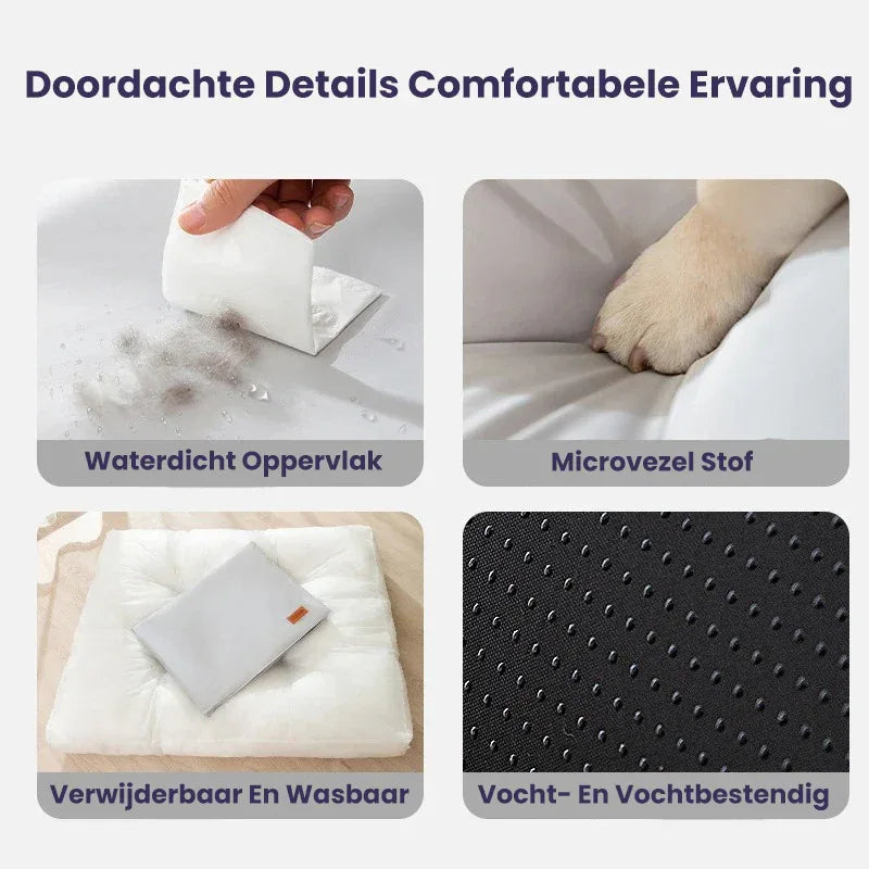 Orthopedisch Waterdicht Hondenkussen Krasbestendig Met Wasbare Hoes - Ruffy
