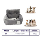 Pluche Honden Autostoelverhoger Comfortabel en Veilig met Machinewasbare Hoes - Ruffy