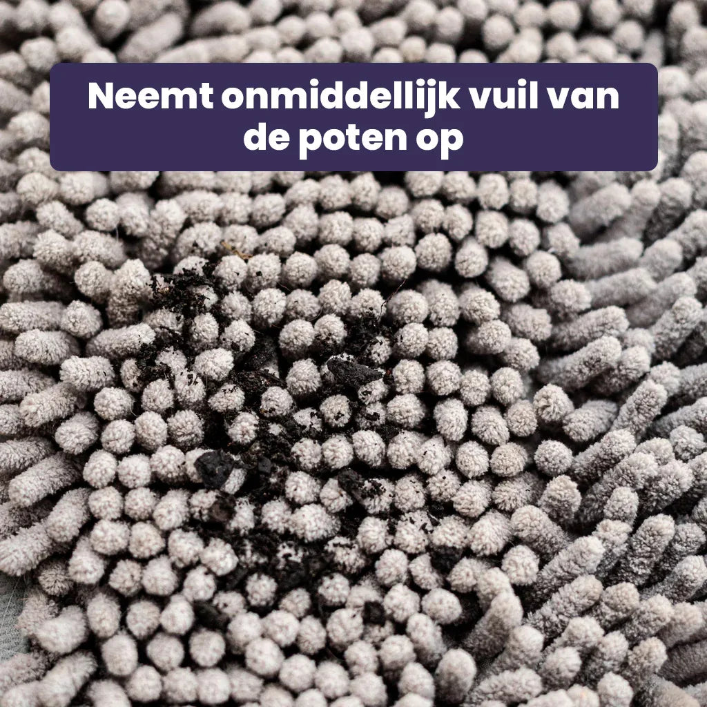 CleanPaw Mat - Honden Deur Schoonloopmat tegen Modder & Vieze Poten - Ruffy