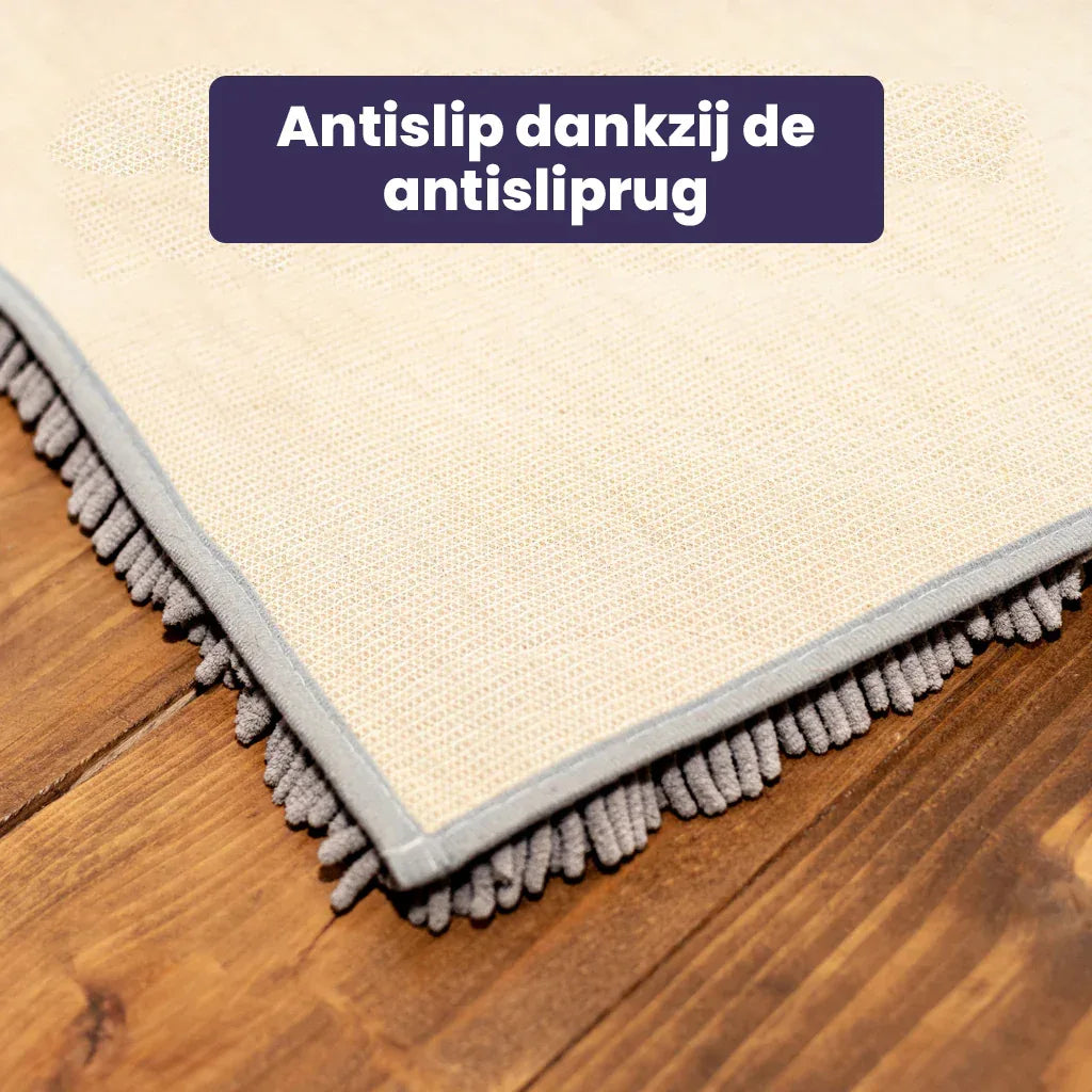 CleanPaw Mat - Honden Deur Schoonloopmat tegen Modder & Vieze Poten - Ruffy