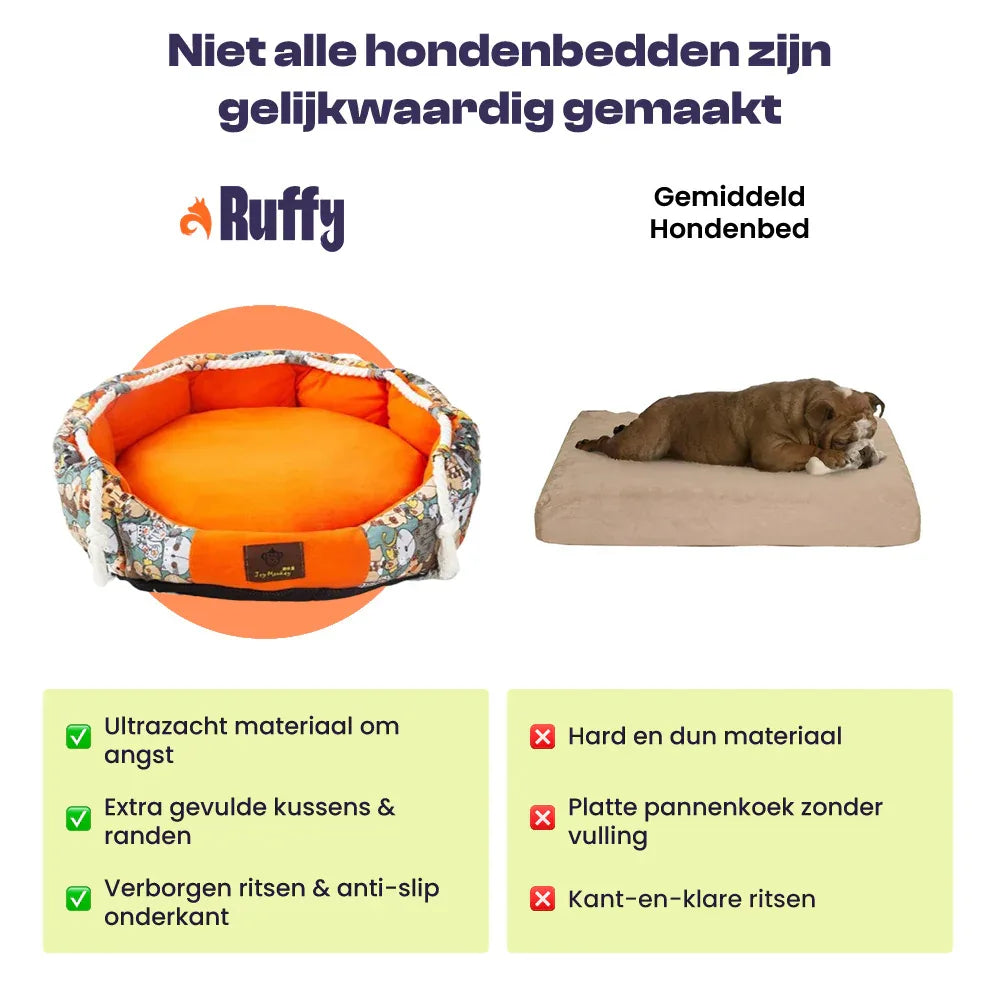 Hondenbed Met Zak En Kauwtouw - Ruffy
