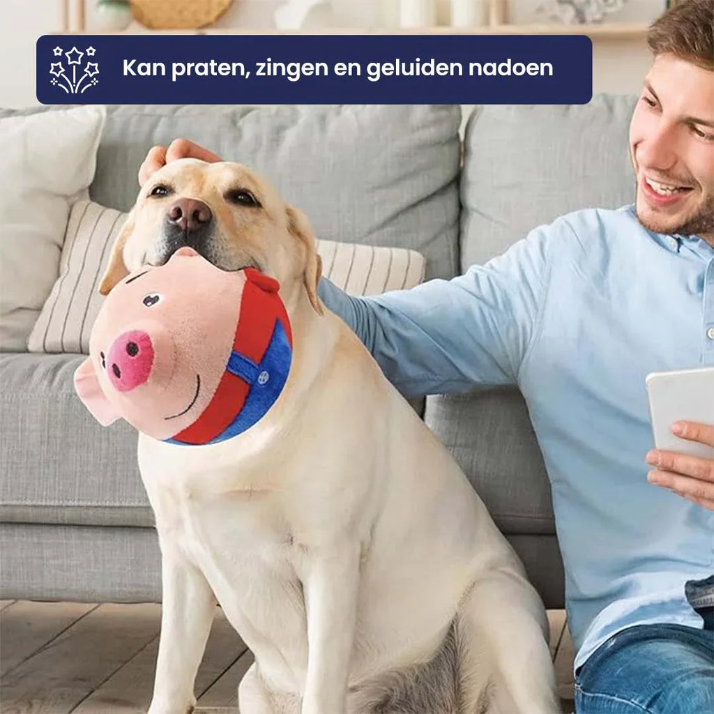 Interactief Hondenspeelgoed, Springend Varken - Ruffy