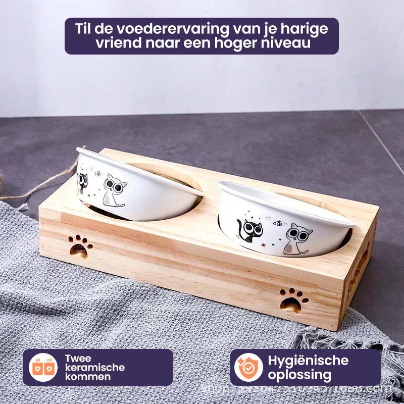 Elegante Bamboe Eetkom voor Gezelschapsdieren - Ruffy