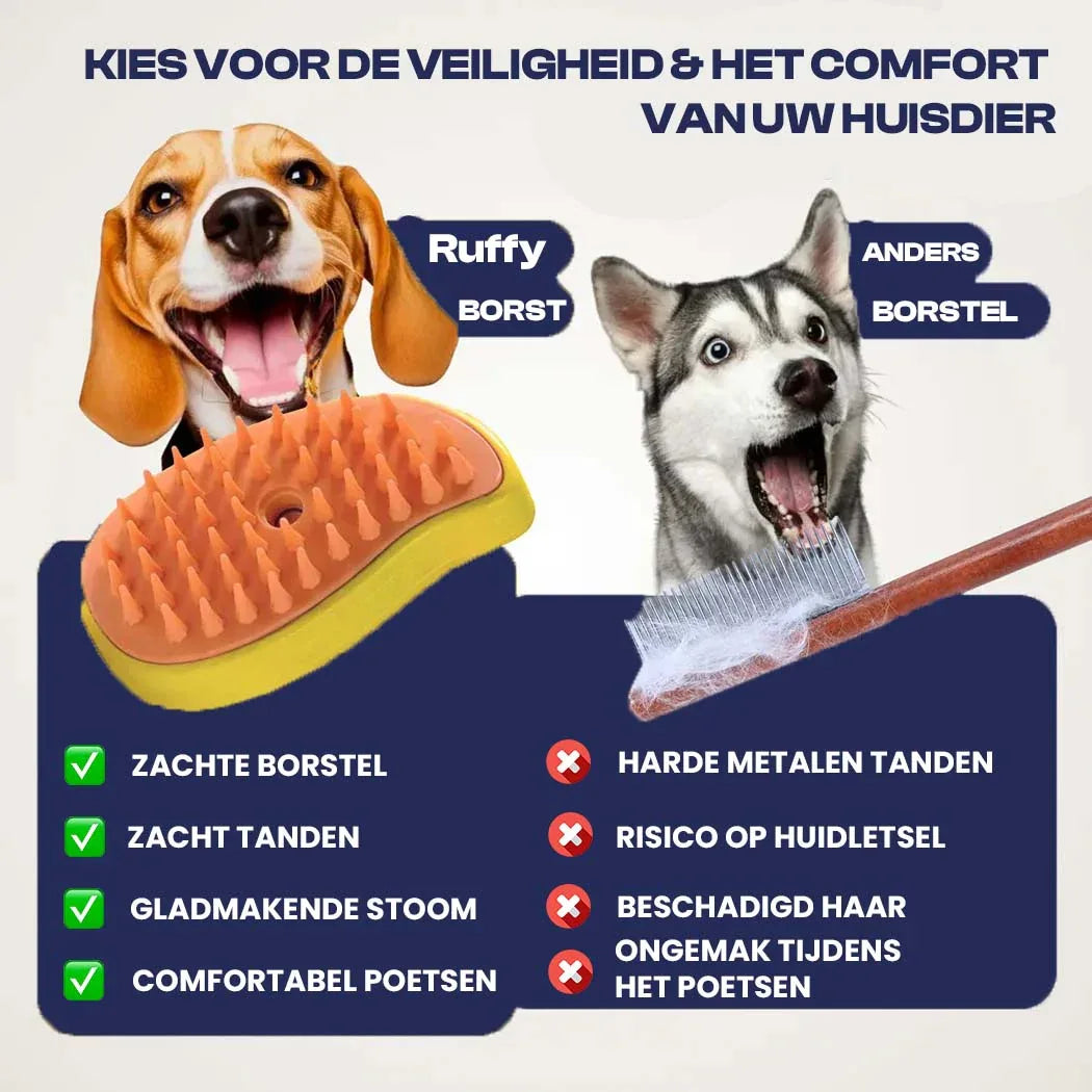 Stoomborstel Voor Honden - Ruffy