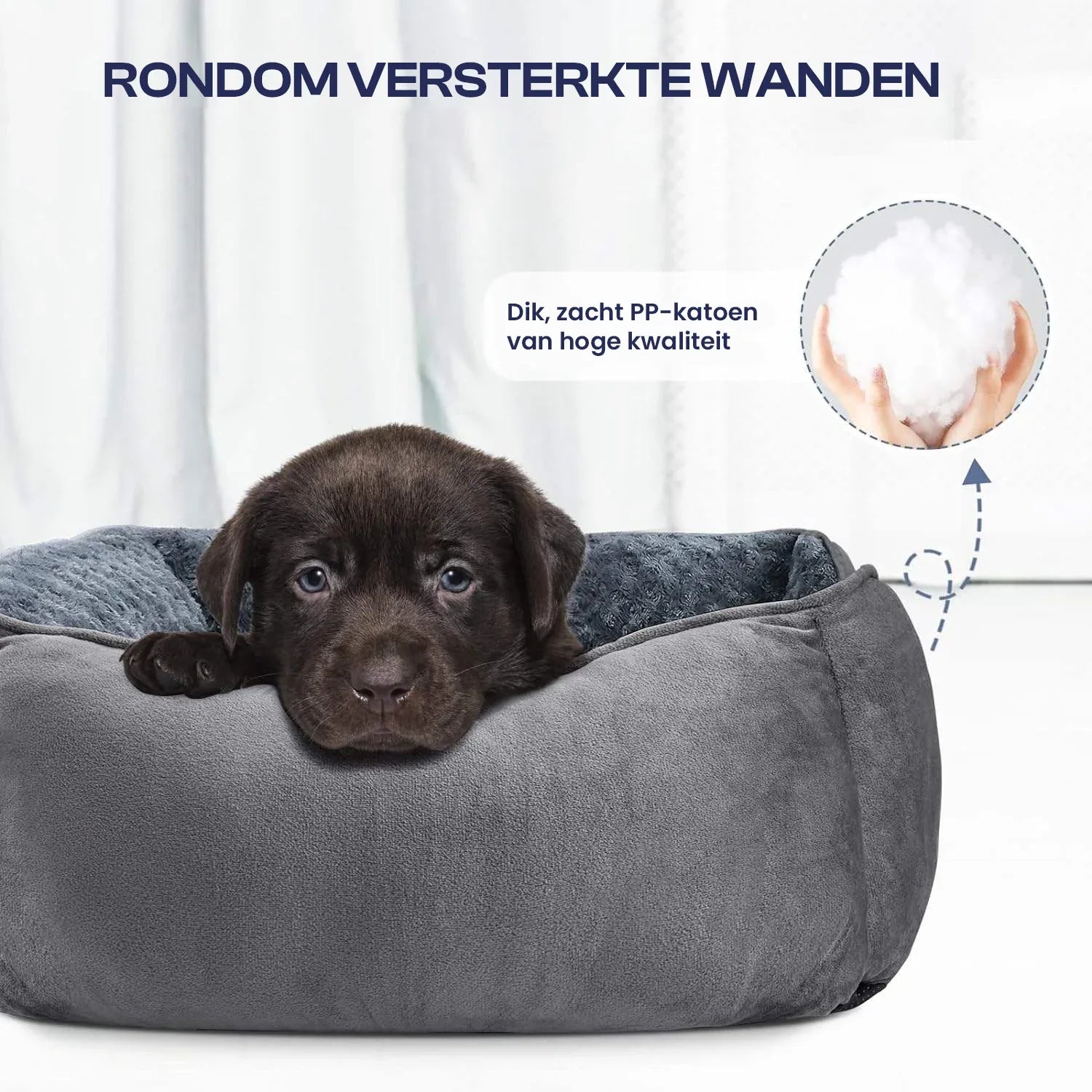 Luxe Polyester Hondensofa Bed - Ruffy