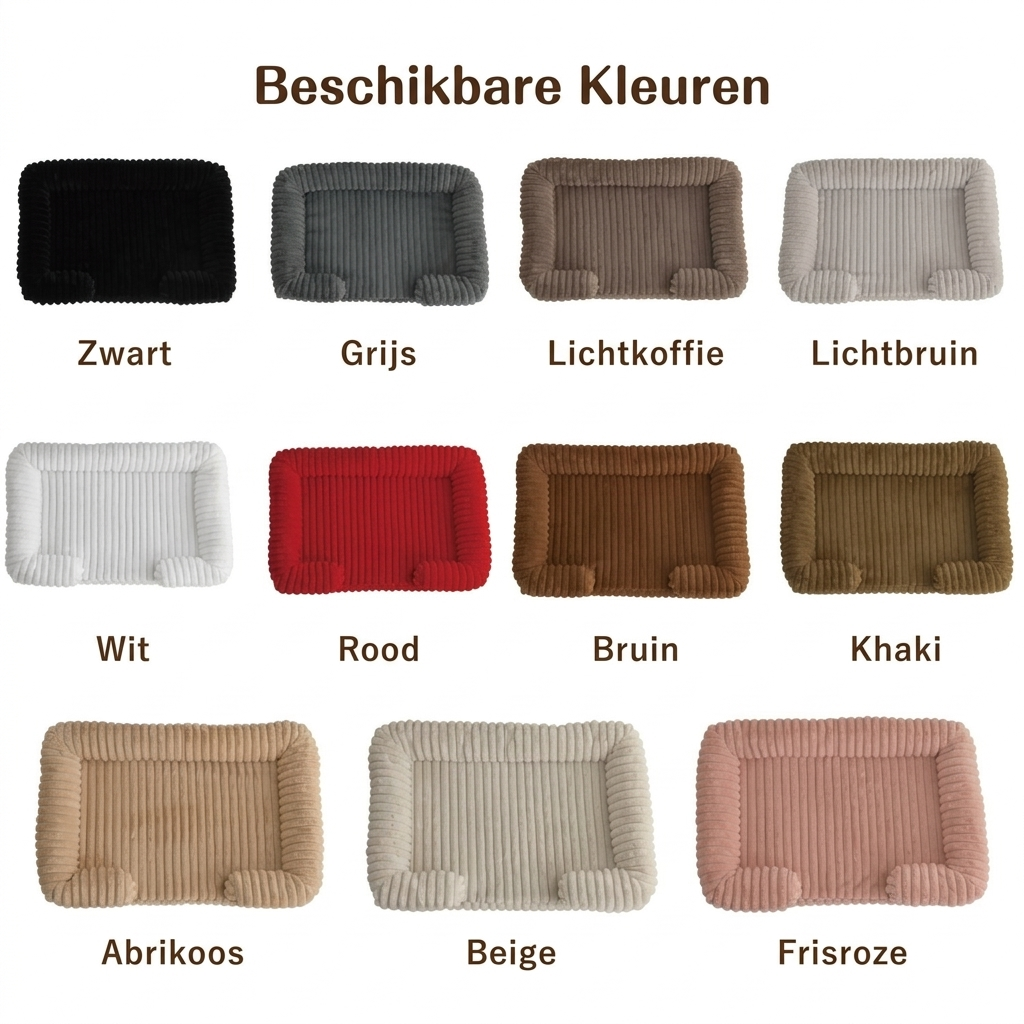 Orthopedic Dog Bed Sofa | Ribbed Plush Comfort | Washable Cover Anti-Slip Bottom Multiple Sizes