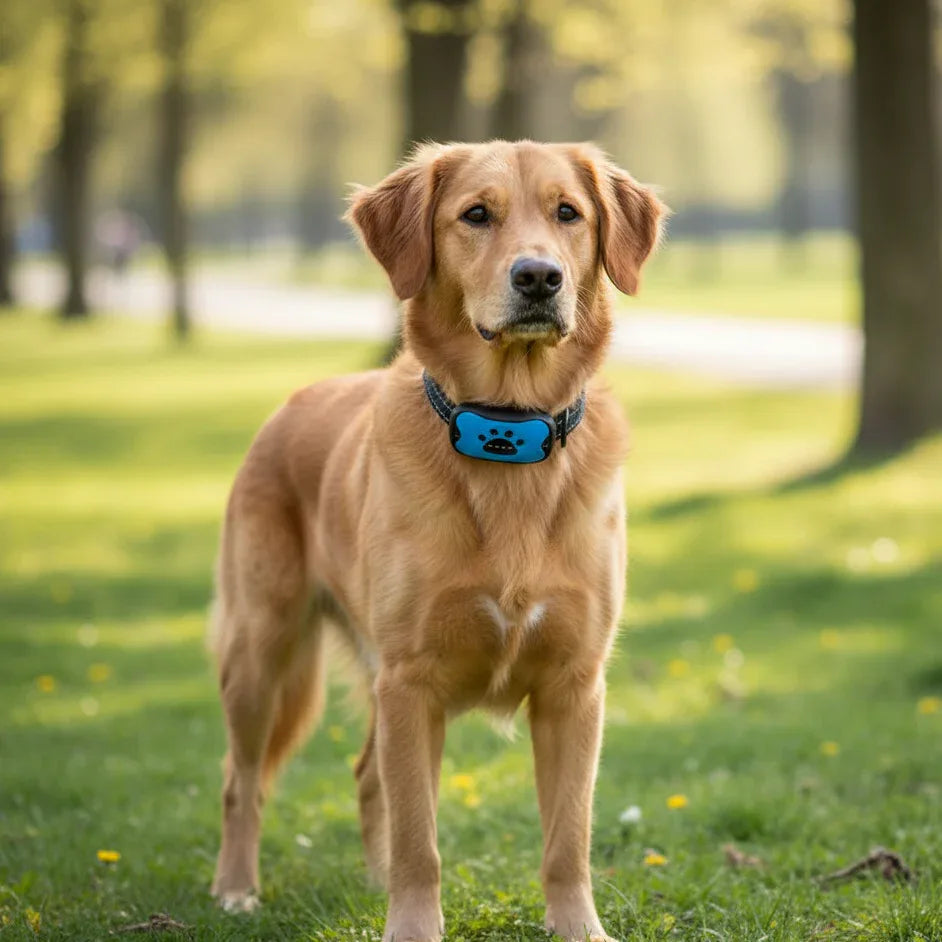 Anti-Blafband voor Honden | Geluidsgolftraining | Waterafstotend & Oplaadbaar - Ruffy