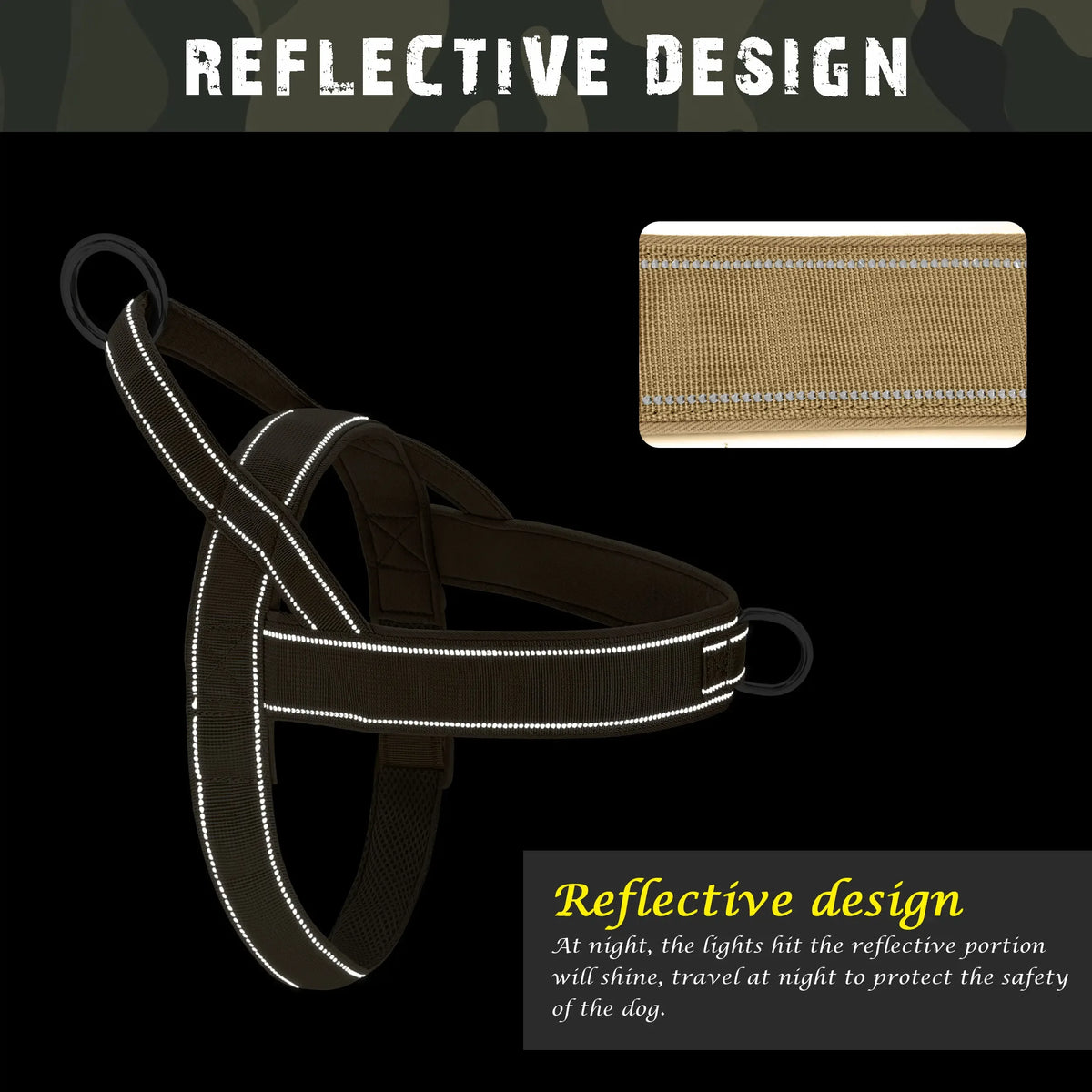 Duurzaam Nylon Hondentuig Met Reflecterend Ontwerp Comfortabel en Verstelbaar - Ruffy