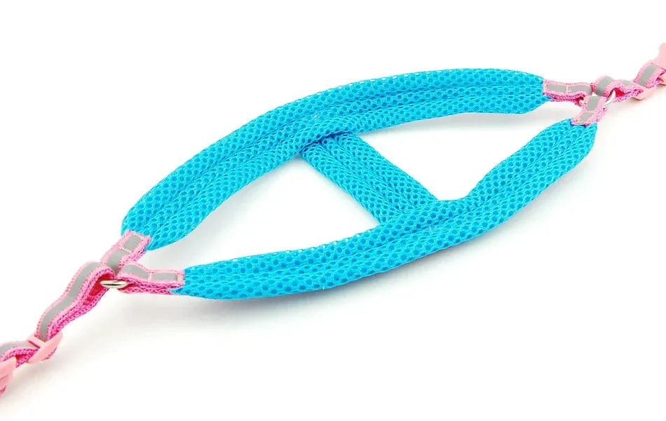 Reflecterend Ademend Mesh Harnas Voor Kleine Honden Veiligheid Comfort Verstelbaar Nylon Zinken Legering Haak - Ruffy