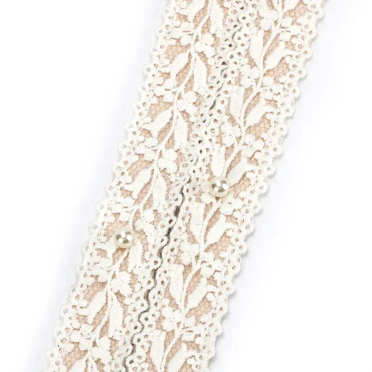 Cotton Lace Hondenhalsband en Leiband Set Verstelbaar en Duurzaam Met Elegant Ontwerp - Ruffy