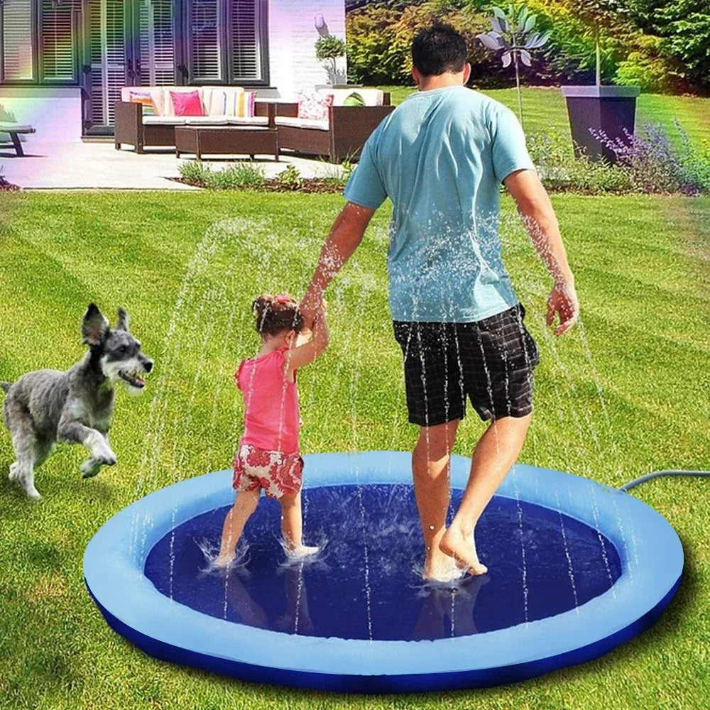 Draagbaar sproeikussen voor verkoelende zomerspelen Duurzaam antislip nylon Eenvoudig drainagesysteem - Ruffy