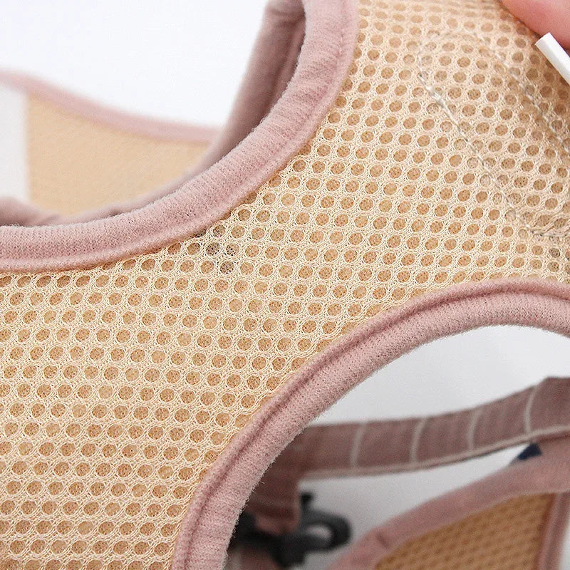 Reflecterend Nylon Harnas met Verstelbare Riemen voor Kleine Honden en Katten Comfortabele en Veilige Pasvorm - Ruffy