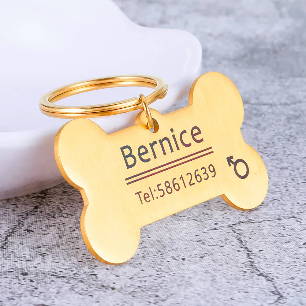 Gepersonaliseerd Gegraveerd Identificatieplaatje Voor Huisdieren - Ruffy