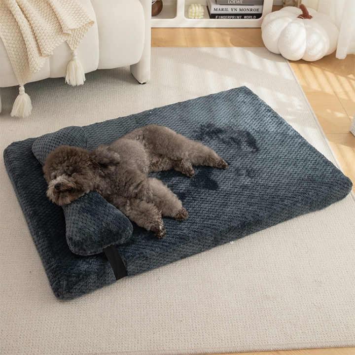 Luxe Pluizig Bed HuisdierenVan Imitatiebont Voor - Ruffy