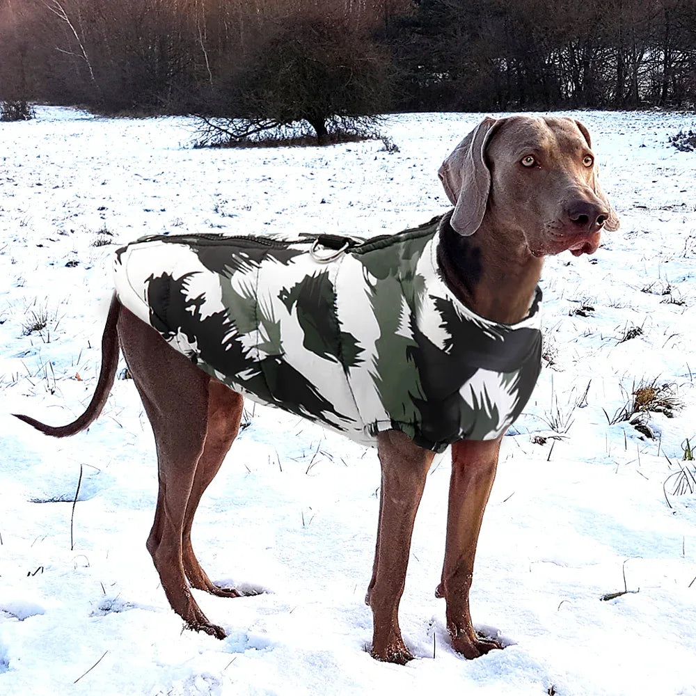 Luxe Warme Winterjas Voor Honden Camouflage - Ruffy