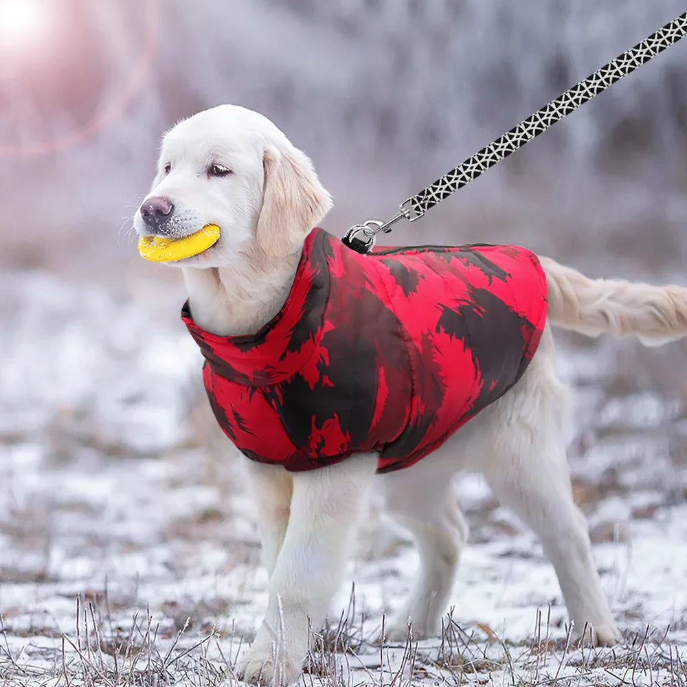 Luxe Warme Winterjas Voor Honden Camouflage - Ruffy