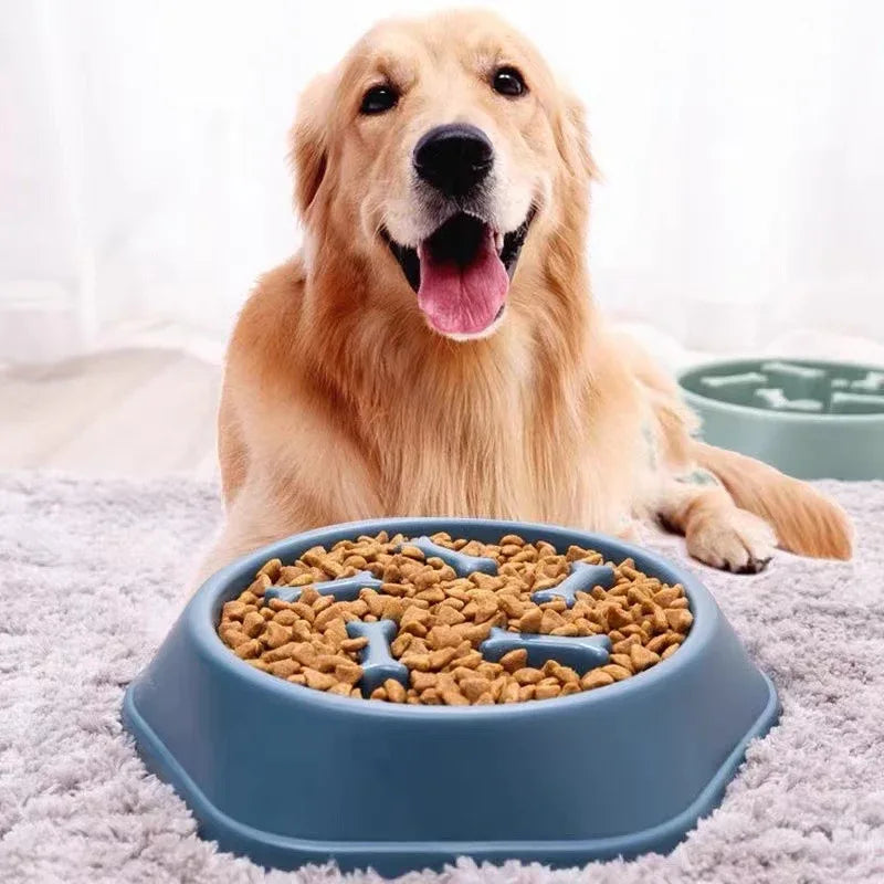 Anti-Schrok Langzame Voerbak voor Honden Duurzaam en Antislip in Speelse Designs - Ruffy