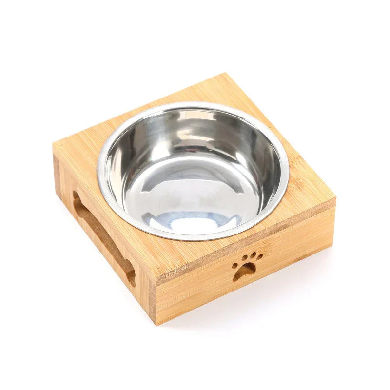 Elegante Bamboe Eetkom voor Gezelschapsdieren - Ruffy