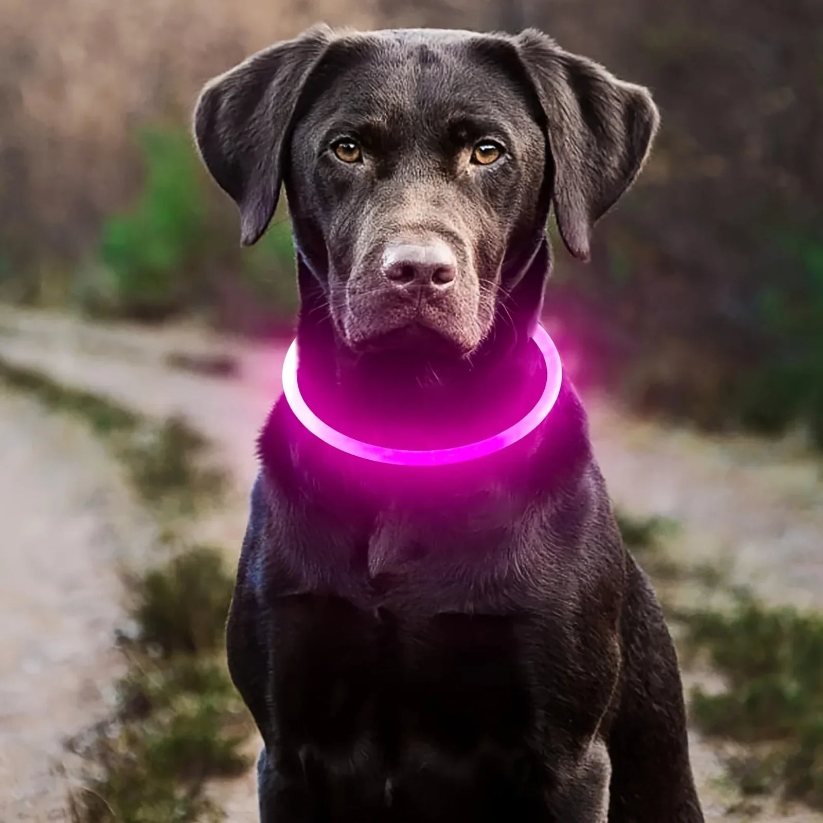 LED reflecterende nylon hondenhalsband - duurzaam, verstelbaar & weerbestendig voor alle seizoenen - Ruffy