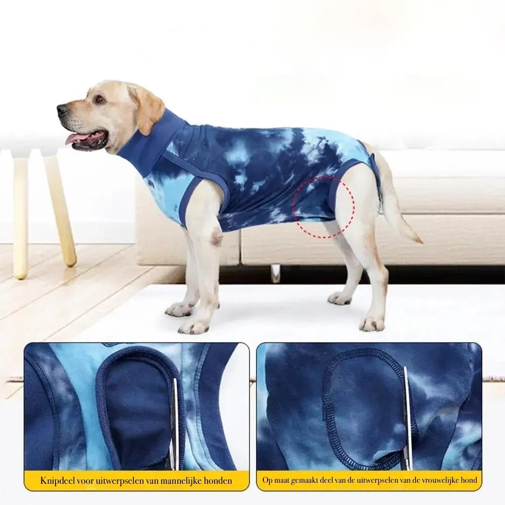 Comfortabel Herstelpak voor Honden Ademende Stof en Elastische Pasvorm Voor Post-Operatief Gebruik - Ruffy