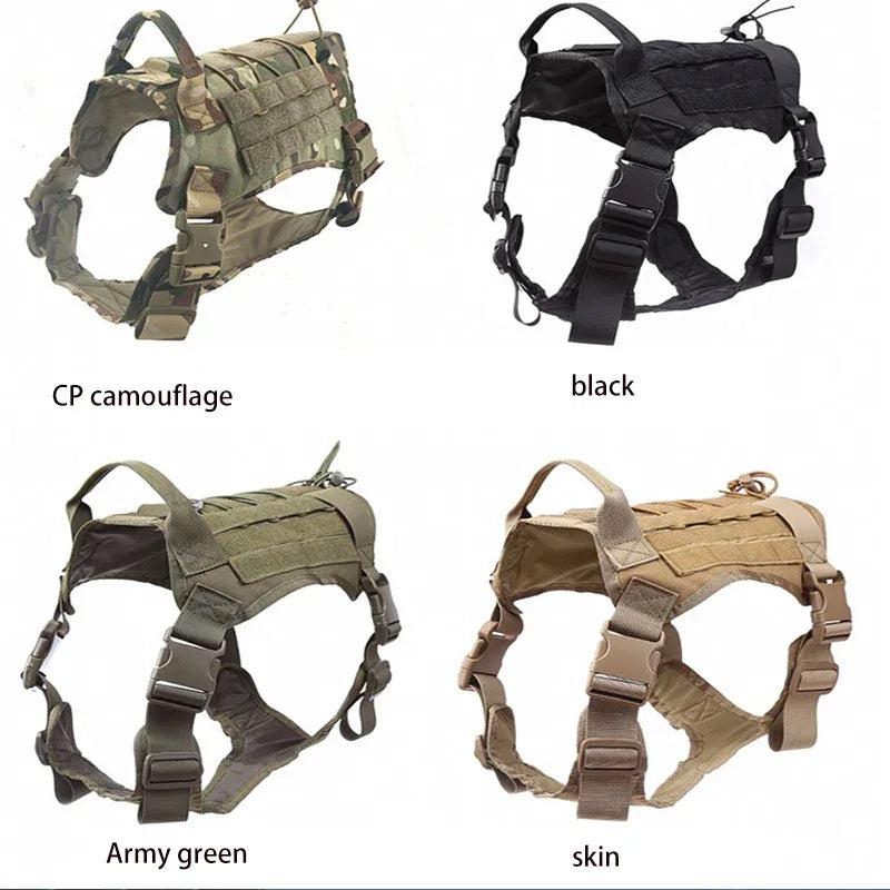 Duurzaam tactisch nylon hondentuig met snelsluiting en verstelbare pasvorm voor training in alle seizoenen - Ruffy