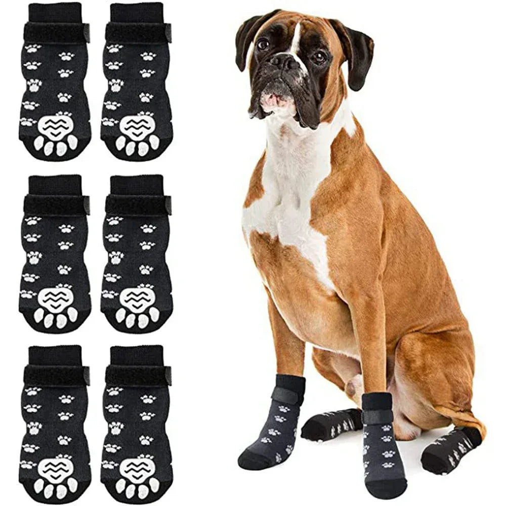 Zachte katoenen hondensokken antislip warm en stijlvol beschermend ontwerp - Ruffy