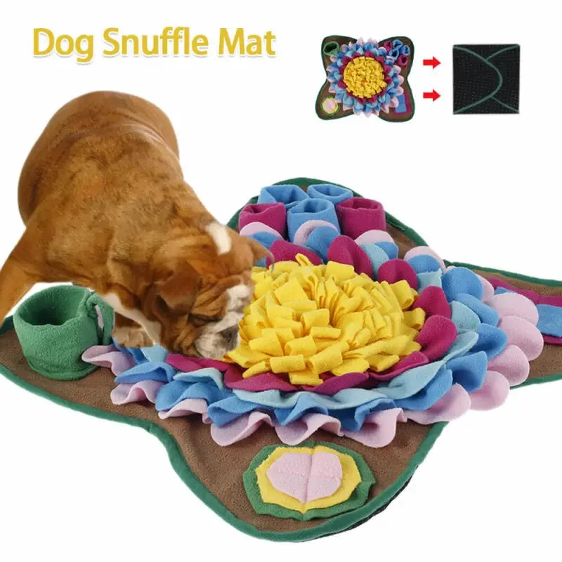 Snuffelmat voor honden Interactieve pluche Slow Feeder Machinewasbaar met draagbaar ontwerp - Ruffy