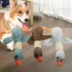 Interactief ganzenhondenspeelgoed met pieper Natuurlijk katoen 32cm voor kleine tot middelgrote honden - Ruffy
