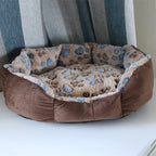 Ultra Zacht Hondenbed Antislip 100% Katoen Lichtgewicht Afwasbaar 37x32cm - Ruffy