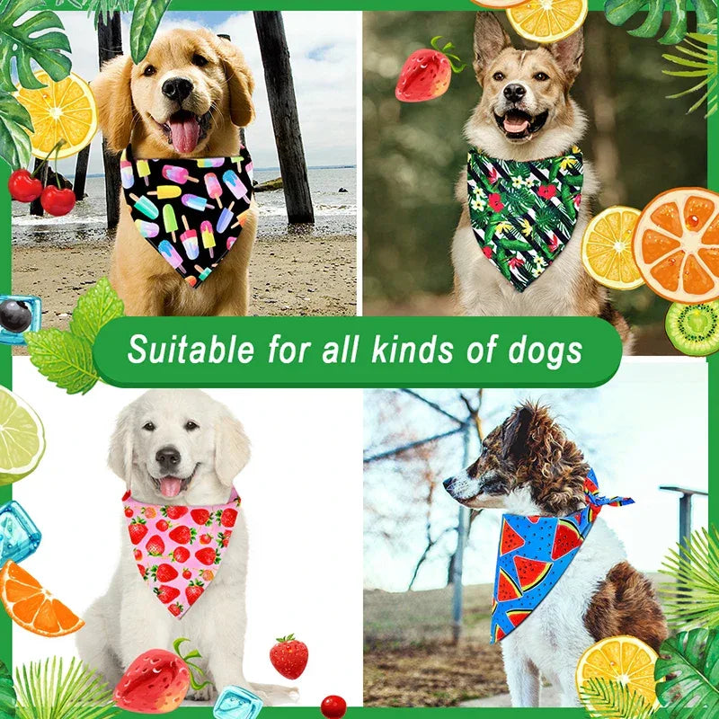 Zachte katoenen bandana's voor huisdieren met stijlvolle patronen en ademend ontwerp voor honden en katten - Ruffy
