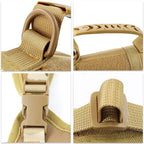 Tactisch hondentuig Volledige lichaamsbescherming Verstelbaar nylon met Molle-systeem en klittenbandpatches - Ruffy
