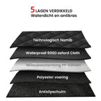 100% waterdichte autostoelhoes voor honden met gaasraam Hangmat Design Machinewasbaar 137x147cm - Ruffy