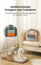 Uitbreidbare Pet Carrier Bag Tent Design Duurzaam Nylon Ademend voor Huisdieren Onder 4kg - Ruffy