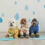 Waterdichte bloemenhondenregenjas Comfortabel polyester ontwerp voor kleine honden - Ruffy