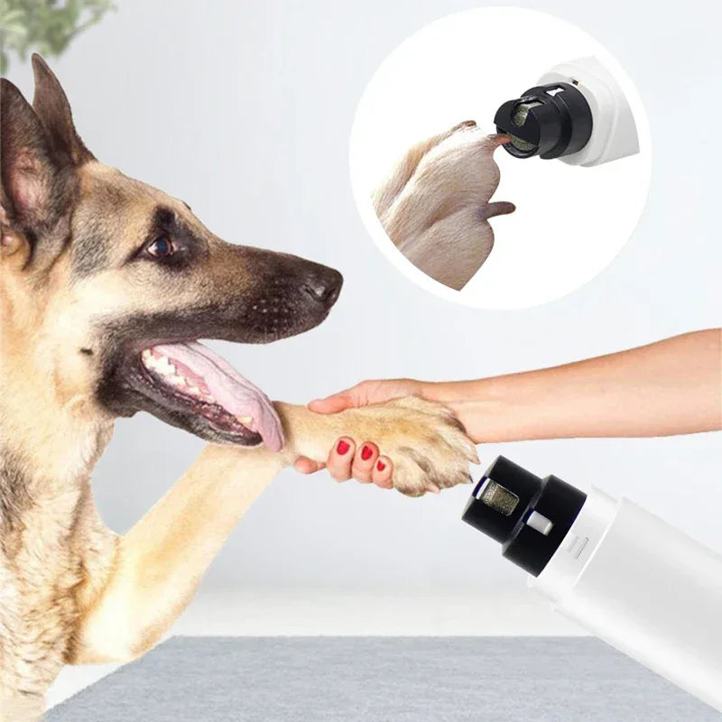 Elektrische nagelknipper voor huisdieren met LED-licht USB-opladen Geluidsarm ontwerp voor honden en katten - Ruffy