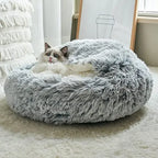 Pluchen Huisdierbed 2-in-1 Slaapzak en Bed Ademend en Machinewasbaar - Ruffy