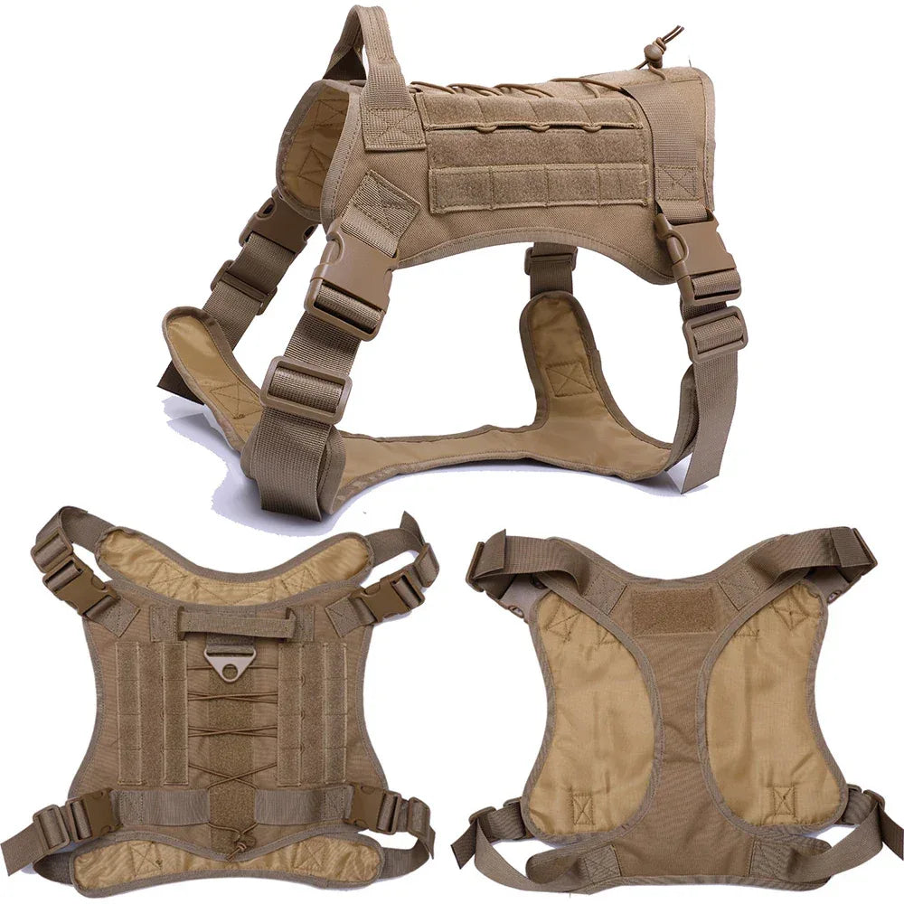 Duurzaam tactisch nylon hondentuig met snelsluiting en verstelbare pasvorm voor training in alle seizoenen - Ruffy