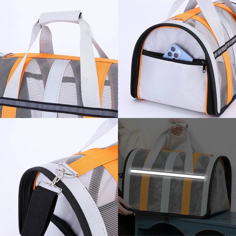 Reis in comfort en stijl met onze milieuvriendelijke, ademende pet carrier - Ruffy