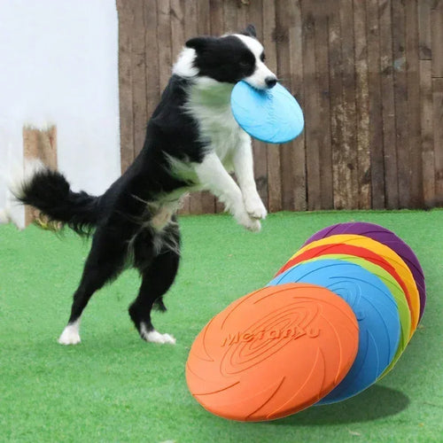 Duurzaam bijtbestendig rubber interactief hondenspeelgoed frisbee verkrijgbaar in kleine en grote maten - Ruffy