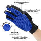 Silicone handschoentjes voor katten en honden Comfortabel haar verwijderen en gemakkelijk schoon te maken - Ruffy