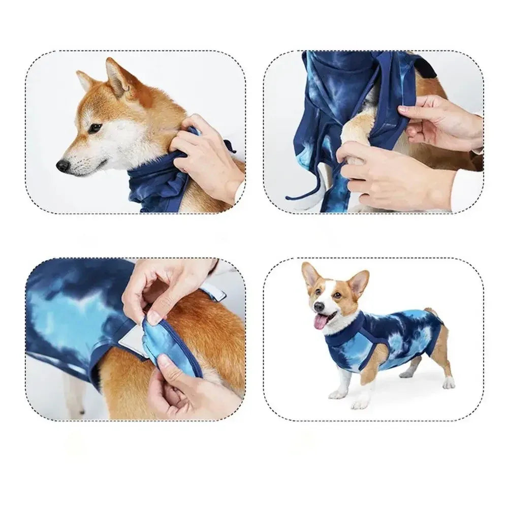 Comfortabel Herstelpak voor Honden Ademende Stof en Elastische Pasvorm Voor Post-Operatief Gebruik - Ruffy