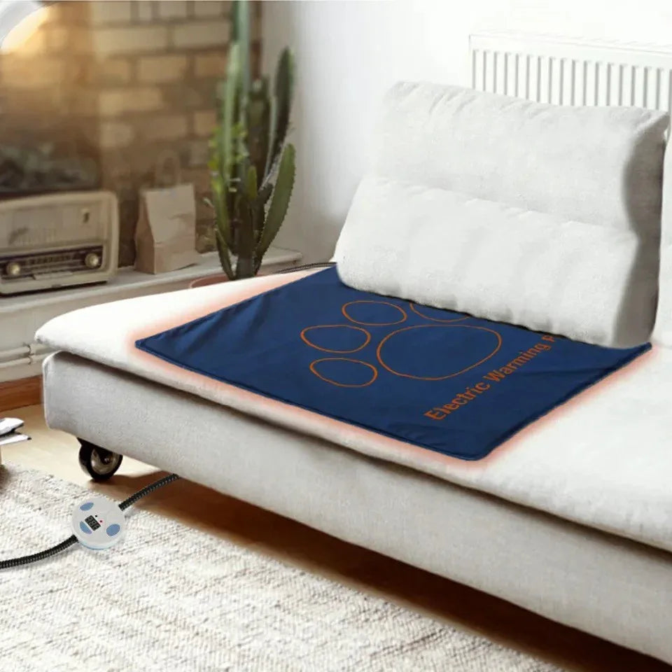 Elektrische Verwarmingsdeken voor Honden Veilig Zacht Duurzaam Geschikt voor Bedden en Kratten 60x45cm - Ruffy