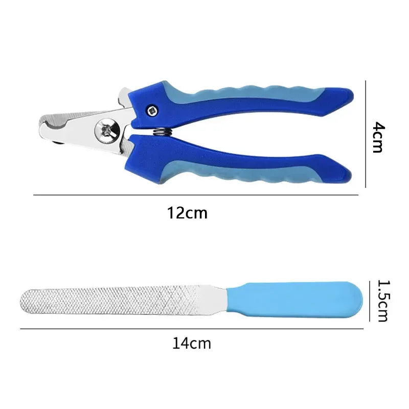 Roestvrijstalen nagelknipper voor huisdieren met vijl Ergonomisch ontwerp voor honden en katten Meerdere kleuren - Ruffy