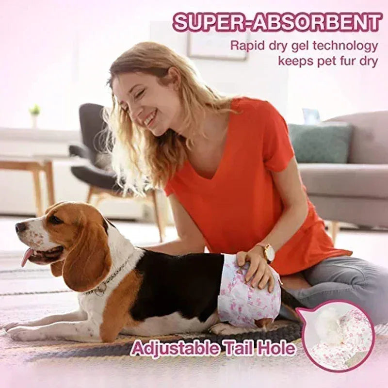 Superabsorberende wegwerpluiers voor honden met lekvrije barrières - Ruffy