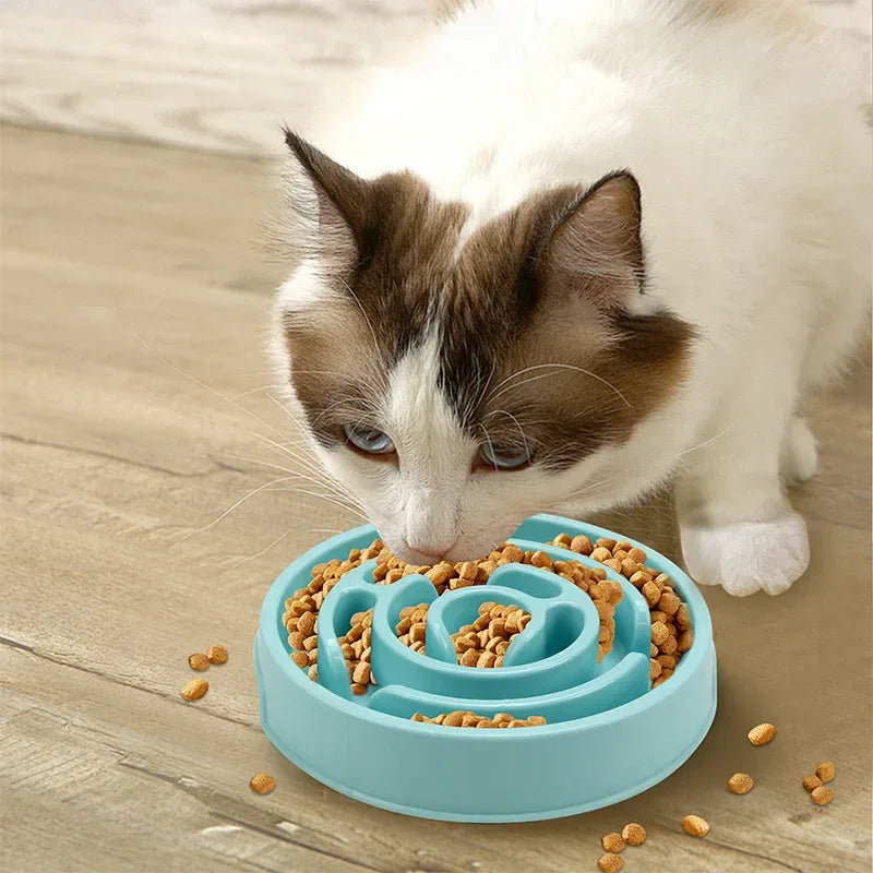Langzame voerbak voor honden en katten Bevordert gezond eten Duurzaam PP Plastic 20cm Diameter - Ruffy